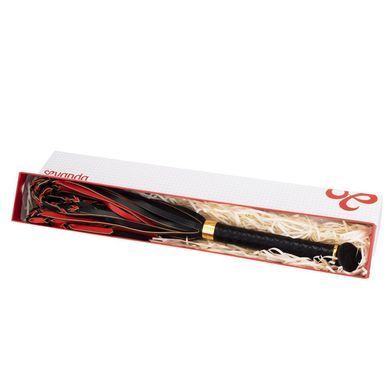 Шкіряний флогер LOCKINK SEVANDA Red &&nbsp;Black&nbsp;Braided&nbsp;Tail&nbsp;Flogger зображення