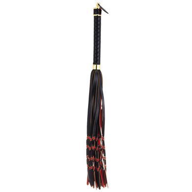 Шкіряний флогер LOCKINK SEVANDA Red &&nbsp;Black&nbsp;Braided&nbsp;Tail&nbsp;Flogger зображення