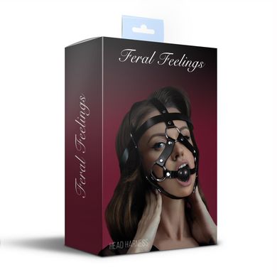 Кожаная маска-доспехи с кляпом Feral Feelings Head Harness картинка
