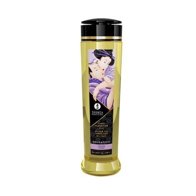 Масажна олія зволожуюча Shunga Sensation Lavender, лаванда (240 мл) зображення
