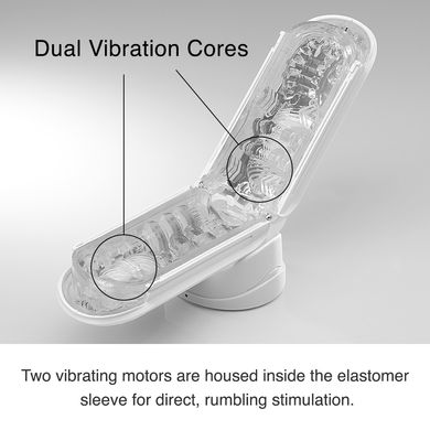 Мастурбатор с вибрацией Tenga Flip Zero Electronic Vibration White (2 смазки в комплекте) картинка
