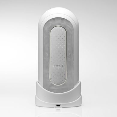 Мастурбатор з вібрациєю Tenga Flip Zero Electronic Vibration White (2 змазки в комплекті) зображення