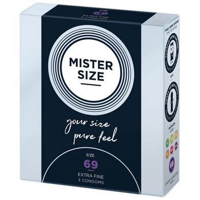 Презервативи тонкі Mister Size pure feel, розмір 69 (3 шт) зображення