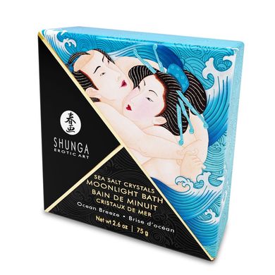 Сіль для ванни з аромамаслами Shunga Moonlight Bath Ocean Breeze, океанський бриз (75 гр) зображення