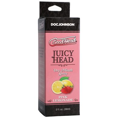 Зволожуючий оральний спрей Doc Johnson GoodHead Juicy Head Dry Mouth Spray Pink Lemonade, лимонад (59 мл) зображення