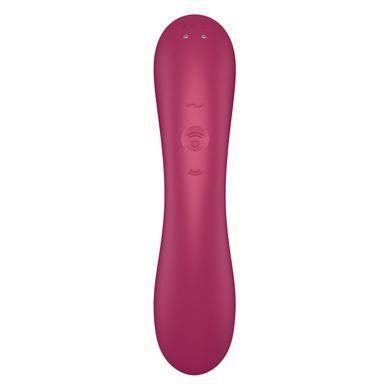 Вакуумный стимулятор с вибрацией Satisfyer Curvy Trinity 1 Red (диаметр 4 см) картинка