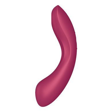 Вакуумный стимулятор с вибрацией Satisfyer Curvy Trinity 1 Red (диаметр 4 см) картинка