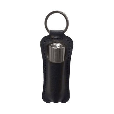Віброкуля з кристалом і чохлом PowerBullet First-Class Bullet 2.5" with Key Chain Pouch, Gun Metal (діаметр 1,8 см) зображення