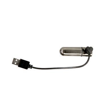 Віброкуля з кристалом і чохлом PowerBullet First-Class Bullet 2.5" with Key Chain Pouch, Gun Metal (діаметр 1,8 см) зображення