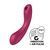 Вакуумный стимулятор с вибрацией Satisfyer Curvy Trinity 1 Red (диаметр 4 см) картинка