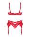 Сексуальний комплект з мереживом Obsessive Ingridia 3-pcs set, розмір XS/S картинка 4
