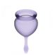 Набор менструальных чаш Satisfyer Feel Good lila, фиолетовый (15 и 20 мл) картинка 3
