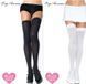 Панчохи непрозорі Leg Avenue Nylon Thigh Highs + PLUS SI White картинка 2