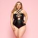 Сексуальное боди со шнуровкой JSY &laquo;Страстная Лорейн&raquo; Plus Size Black картинка 1