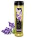Масажна олія зволожуюча Shunga Sensation Lavender, лаванда (240 мл) картинка 1