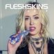 Мастурбатор з отворами для пальців Fleshlight Fleshskins Grip Blue Ice картинка 14