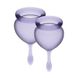 Набор менструальных чаш Satisfyer Feel Good lila, фиолетовый (15 и 20 мл) картинка 1