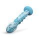 Стеклянный дилдо ребристый с силиконовой основой Gildo Ocean Wave Glass Dildo (диаметр 5 см) картинка 4