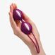 Вагинальные шарики Fun Factory SMARTBALLS DUO, бордово-белые (диаметр 3,2 и 3,7 см) картинка