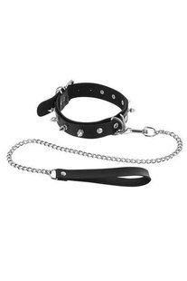 Чокер зі знімним повідцем Fetish Tentation Spikes and Leash зображення