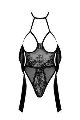 Откровенное боди с кружевом Kissable Sexy Kiss Body Black, размер L/XL картинка