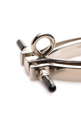 Зажим для половых губ с поводком Master Series Pussy Tugger Adjustable Vagina Clamp with Chain картинка