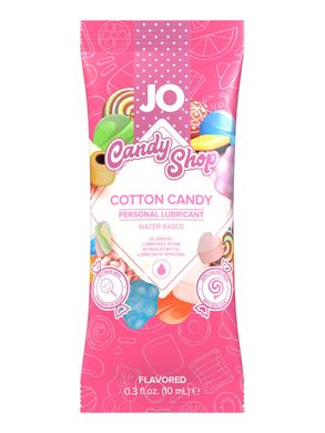 Пробник оральної смазки System JO H2O Candy Shop Cotton Candy, Солодка вата (10 мл) зображення