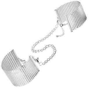 Металеві наручники-браслети Bijoux Indiscrets Desir Metallique Handcuffs Silver зображення