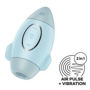 Вакуумный вибратор - ракета Satisfyer Mission Control Blue картинка