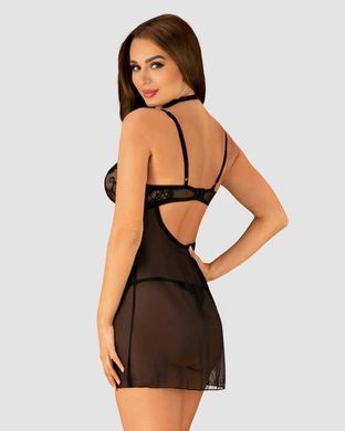 Очаровательная рубашка + трусики JSY JS228165 Black, размер S/M картинка