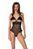 Боді з напіввідкритими грудьми Passion DOLLY BODY black, розмір S/M  зображення
