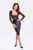 Платье миди с кружевным верхом Noir Handmade F295 Euphoria lace and wetlook midi dress, размер S картинка