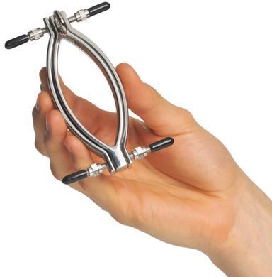 Зажим для половых губ с поводком Master Series Pussy Tugger Adjustable Vagina Clamp with Chain картинка