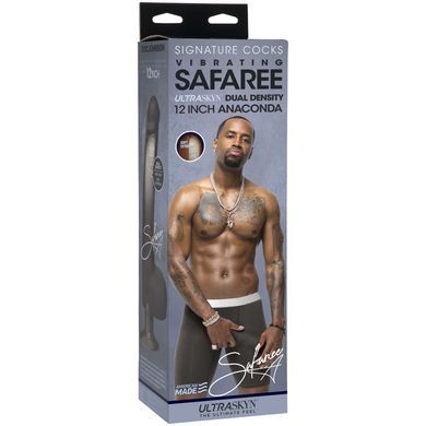 Фалоімітатор реалістичний з вібрацією Doc Johnson Safaree Samuels 12 Inch Cock ULTRASKYN (діаметр 5 см) зображення