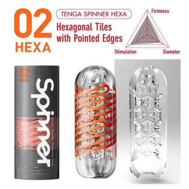 Мастурбатор спіральний Tenga Spinner Hexa (середня стимуляція) зображення