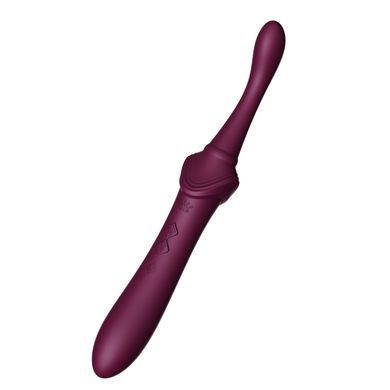 Мультифункціональний вібратор із насадками та підігрівом Zalo Bess 2 Velvet Purple (діаметр 3,3 см) зображення