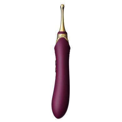 Мультифункціональний вібратор із насадками та підігрівом Zalo Bess 2 Velvet Purple (діаметр 3,3 см) зображення