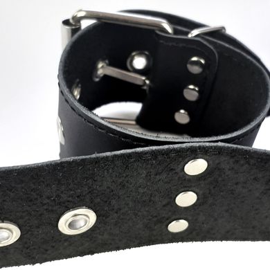 Нашийник із наручниками з натуральної шкіри Art of Sex Bondage Collar with Handcuffs зображення