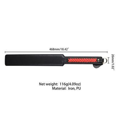 Шкіряний падл LOCKINK SEVANDA Braided-handle&nbsp;Spanking&nbsp;Paddle зображення