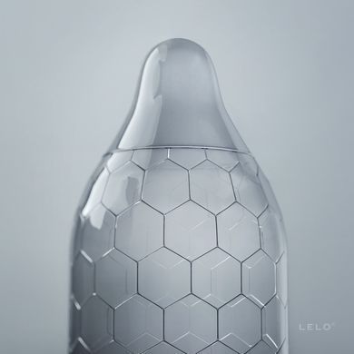 Тонкие и суперпрочные презервативы LELO HEX Condoms Respect XL 3 Pack (3 шт, увеличенный размер) картинка