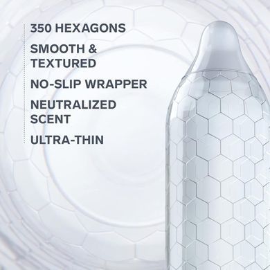 Тонкие и суперпрочные презервативы LELO HEX Condoms Respect XL 3 Pack (3 шт, увеличенный размер) картинка