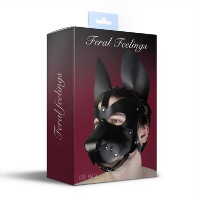 Шкіряна маска собаки зі знімною мордою Feral Feelings Dog mask зображення