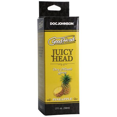 Увлажняющий оральный спрей Doc Johnson GoodHead Juicy Head Dry Mouth Spray Pineapple, ананас (59 мл) картинка