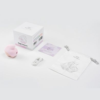 Вакуумний смарт-стимулятор з вібрацією Magic Motion Unicorn Pink зображення