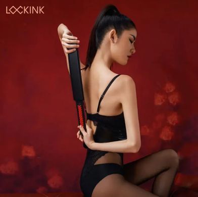 Шкіряний падл LOCKINK SEVANDA Braided-handle&nbsp;Spanking&nbsp;Paddle зображення