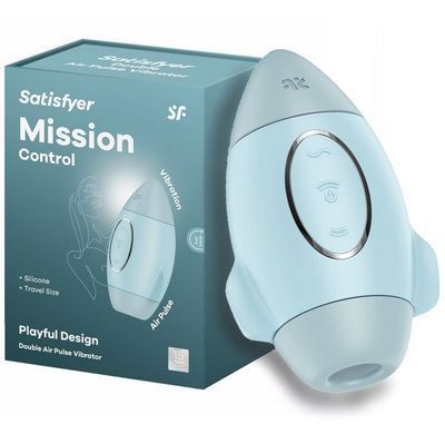 Вакуумний вібратор - ракета Satisfyer Mission Control Blue зображення