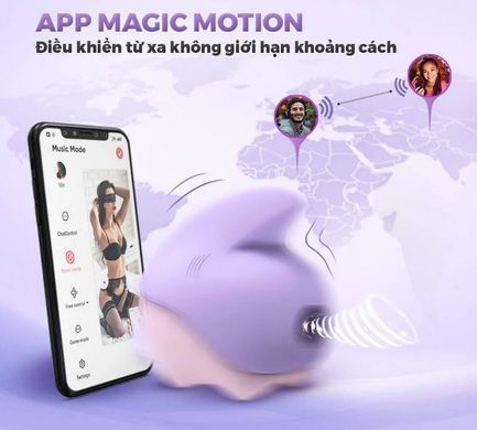 Вакуумний смарт-стимулятор з вібрацією Magic Motion Unicorn Pink зображення