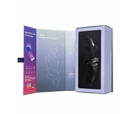 Скляний ділдо двосторонній Satisfyer Double Crystal Transparent (діаметр 3,5-3,8 см) зображення