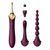 Мультифункціональний вібратор із насадками та підігрівом Zalo Bess 2 Velvet Purple (діаметр 3,3 см) зображення