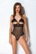 Боді з напіввідкритими грудьми Passion DOLLY BODY black, розмір S/M  картинка 8